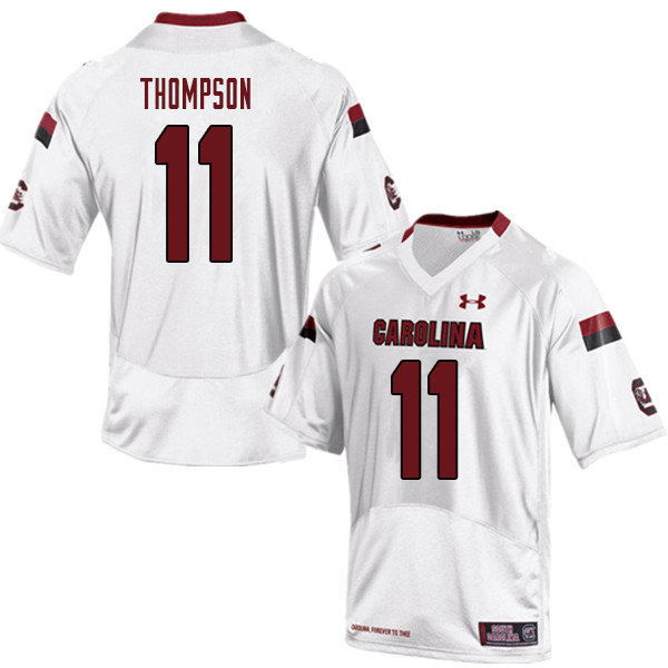 Men #11 Eldridge Thompson South Carolina Gamecocks College Football Jerseys Sale-White